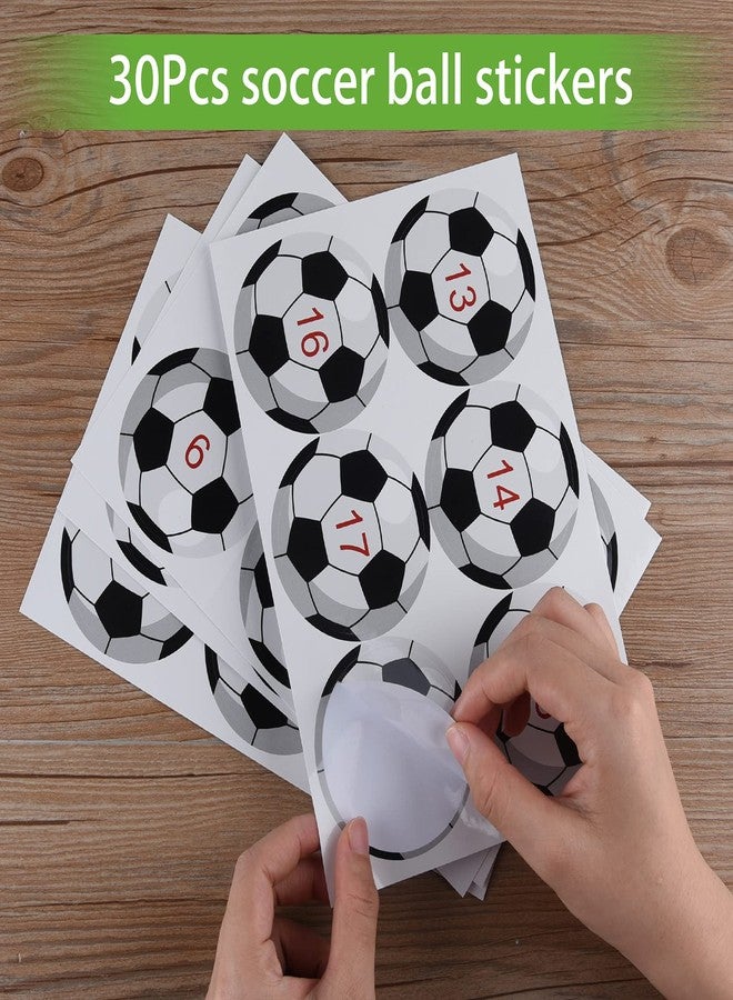 ELECLAND Pin The Soccer Game for Kids, Pin The Soccer on The Goal with Soccer Ball Stickers, Football Party Games Christmas Party Games for Classroom Activities, Football Birthday Decorations - Image 3